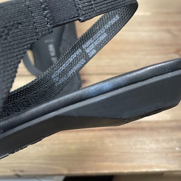 Anne Klein Women's Ontario Slingback Flats Size 7 Black Fabric Pointed Toe - Picture 9 of 11